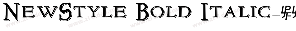 NewStyle Bold Italic字体转换